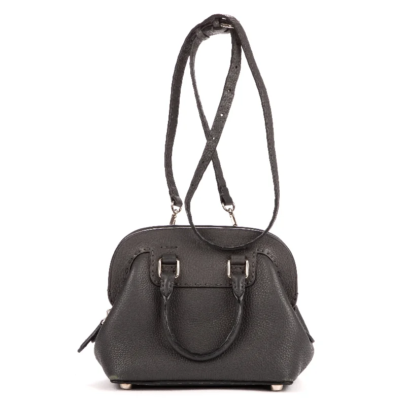 Handle bags with sleek black for elegance -Selleria Small Doctor's  Bag