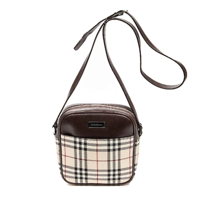 Handle bags with sturdy leather grip accents -Small Square Crossbody