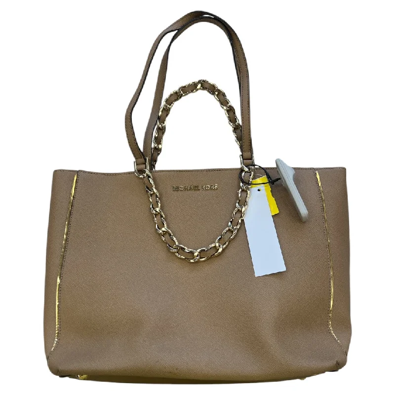 Handle bags with rustic leather for charm -Tote Designer By Michael By Michael Kors, Size: Medium