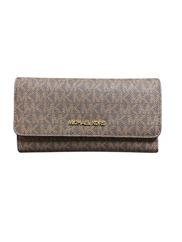 Handle bags with seasonal prints for holidays -Wallet Designer By Michael Kors, Size: Medium